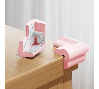 ESTDKMNOS Protezione degli Angoli dei mobili, Protezioni for Angoli e Bordi a Forma di L, Multicolori, in Diverse Misure(Pink,20pcs)