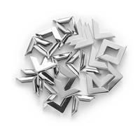 ESTDKMNOS Protezioni angolari Vintage, Protezioni angolari in Metallo Multicolore da 50 Pezzi da 17 mm for Libri, Album di Ritagli, Album e Altro Ancora(Silver)