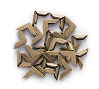 ESTDKMNOS Protezioni angolari Vintage, Protezioni angolari in Metallo Multicolore da 50 Pezzi da 17 mm for Libri, Album di Ritagli, Album e Altro Ancora(Bronze)