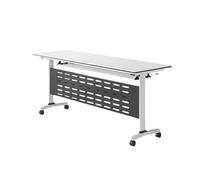 ESTDKMNOS Tavolo da conferenza pieghevole mobile, Tavolo da conferenza pieghevole con ruote a 360 gradi in diverse dimensioni(160x40x75cm)