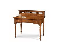Estea Mobili - SCRIVANIA LEGNO 7 CASSETTI ARTE POVERA - 5015-A - Come foto