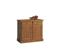 EsteaMobili CREDENZA Pino Solo Base Legno Colore Miele - Noce - Naturale in Style Montagna