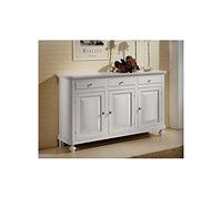 EsteaMobili - MOBILE BASE CREDENZA NAPOLETANA 3 ANTE ARTE POVERA COLORE BIANCO LACCATO - 121104721319 - come foto