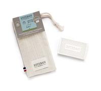 Esteban Pur Lin La mia Pochette Porta Profumo Ecru Ceramica Profumata Ricaricabile con Sacchetto di Garza di Cotone