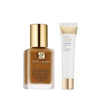 Estee Lauder Double Wear Stay-in-Place Makeup & Double Wear Smooth and Blur Primer Bundle (Various Shades) - 5C1 Rich Chestnut 5C1 Rich Chestnut