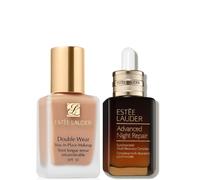 Estee Luader Double Wear Stay-in-Place Makeup & Advanced Night Repair Serum Bundle (Various Shades) - 2C4 Ivory Rose 2C4 Ivory Rose