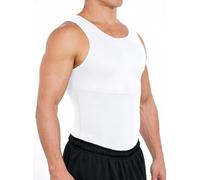 Esteem Apparel Shirt Dimagrante Petto & Body Shaper Compressione Originale Max Uomo (Bianco, 3XL)