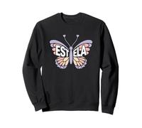 Estela Butterfly - Personalizzato Carino Nome Word Art Felpa