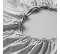 Estella Jersey Lenzuolo con angoli 100 x 200 cm, colore argento