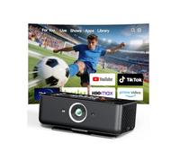 Estelle One Proiettore 4K con 64GB, Batteria Integrata, Android 12 | 5,99" Schermo Touch, Portatile Intelligente, Autofocus/Keystone, Download di App e Rotazione di 90° - Nero