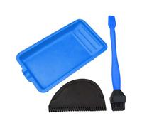 Estenditore con legno - Dispenser manuale per colla falegname, applicatore di colla in silicone, kit di utensili per attaccare in modo uniforme | Pennello e vassoio per colla per blocco