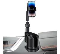Estenditore per portabicchieri auto,2 in 1 Extender per bevande con supporto per telefono | Rotazione a 360 gradi Supporto per bottiglia d'acqua antiscivolo per auto,per autoveicoli veicoli camion Vo
