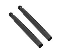 Demeras Estensione 2Pcs Presta Valve per Biciclette Prolunga in Lega di Alluminio 60mm Estensione Presta per valvole per Biciclette(Nero)