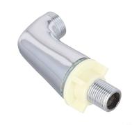 Estensione adattatore per gambe cromate per vasca da bagno, doccia, miscelatore in ottone massiccio, finitura lucida a specchio, converte rubinetto da parete a installazione a ponte, argento, facile