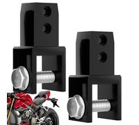 Estensione ammortizzatore posteriore - Adattatore altezza sospensione moto, set riser ammortizzatore in lega di alluminio con di montaggio a vite | Uso di stabilità, guida fuoristrada Supporto