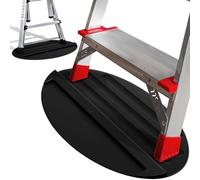 Estensione antiscivolo Scaletta Stop Mat, 68,6 x 40,6 cm, in gomma antiscivolo, tappetino stabilizzatore, scaletta antiscivolo per protezione del pavimento, accessori telescopici (nero)