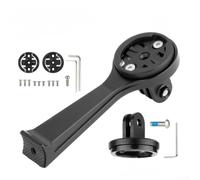 Estensione Attacco Manubrio 100mm Lega Alluminio Nero | Lega alluminio CNC, lunghezza 100mm, compatibilità per garmin, per vista ottimale dati, nero opaco(B)