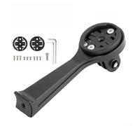 Estensione Attacco Manubrio 100mm Lega Alluminio Nero | Lega alluminio CNC, lunghezza 100mm, compatibilità per garmin, per vista ottimale dati, nero opaco(A)