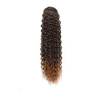 Estensione coda di 24 Inch Curly Ponytail Extensions,Synthetic Deep Wave Drawstring for Black Women,Human with Clip In Thick Ponytail Hair Hairpiece(1BT30)