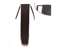 Estensione Coda di Cavallo 45/60/75/85 cm Coda di cavallo lunga e dritta Nastro sintetico Coulisse Estensioni della coda di cavallo Clip nelle estensioni dei capelli lisci Pezzi di capelli naturali fo