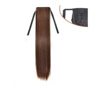 Estensione Coda di Cavallo 45/60/75/85 cm Coda di cavallo lunga e dritta Nastro sintetico Coulisse Estensioni della coda di cavallo Clip nelle estensioni dei capelli lisci Pezzi di capelli naturali fo