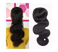 Estensione Coda di Cavallo Clip di estensione in coda di cavallo ricci posticci for le donne 8-24 pollici onda del corpo coulisse coda di cavallo onda del corpo coda di cavallo capelli umani Remy bras