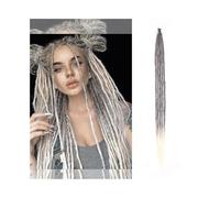 Estensione coda di cavallo Dreadlocks fatti a mano da 36 pollici Capelli 5 fili 1,0 cm Trecce sintetiche pre-ciclo all'uncinetto resistenti al calore Estensioni Dreadlock for capelli for le donne Post