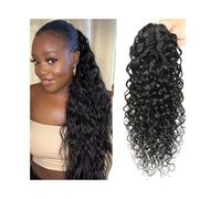 Estensione Coda di Cavallo Estensione coda di cavallo, clip for artiglio da 8-26 pollici Estensione for coda di cavallo Capelli umani veri Onda d'acqua Estensioni for capelli coda di cavallo Clip for