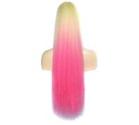 Estensione Coda di Cavallo Estensione coda di cavallo dritta Afro Yaki lunga 22 pollici for donne nere, clip for coda di cavallo con coulisse naturale crespa in pezzi di coda di cavallo sintetici Exte