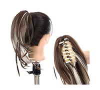 Estensione Coda di Cavallo Estensione con artiglio Parrucchino a coda di cavallo for le donne Clip ad artiglio corta dritta su coda di cavallo Estensione con treccia Capelli sintetici a coda di cavall