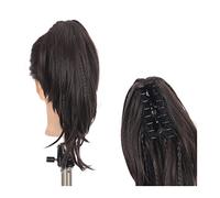 Estensione coda di cavallo Estensione con artiglio Parrucchino a coda di cavallo for le donne Clip ad artiglio corta dritta su coda di cavallo Estensione con treccia Capelli sintetici a coda di cavall
