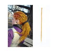 Estensione coda di cavallo Estensioni dei dreadlock fatti a mano da 20 pollici 5 fili Chiusure di dreadlock sintetici Trecce all'uncinetto Capelli 1,0 cm Treccia di torsione finta Capelli Reggae Dread