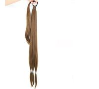 Estensione Coda di Cavallo Fascia elastica for le donne Estensioni dei capelli a coda di cavallo intrecciate lunghe sintetiche 85CM Coda di cavallo a treccia bionda naturale con capelli Extension per