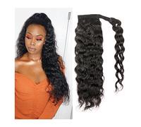 Estensione coda di cavallo Fermaglio for capelli Remy da 12-26 pollici in posticci ricci a coda di cavallo for donne nere Avvolgere le estensioni della coda di cavallo Coda di cavallo naturale peruvia