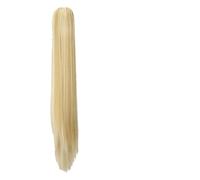 Estensione coda di cavallo Long Ponytail Extension, 24" Straight Claw Clip Ponytail Hair Extensions Natural Looking Heat Resistant Synthetic Ponytail Hairpiece for Women Coda di cavallo in capelli ver