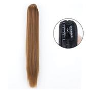 Estensione coda di cavallo Long Ponytail Extension, 24" Straight Claw Clip Ponytail Hair Extensions Natural Looking Heat Resistant Synthetic Ponytail Hairpiece for Women Coda di cavallo in capelli ver
