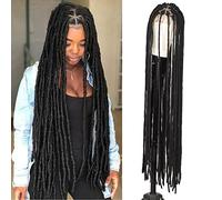 Estensione Coda di Cavallo Parrucca lunga senza nodi for capelli con trecce finte da 50 pollici Parrucche intrecciate sintetiche Parrucche frontali in pizzo Extension per Capelli