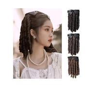 Estensione coda di cavallo Parrucchino for coda di cavallo con pettine for capelli ricci ricci for coda di cavallo con fiocco Parrucche for coda di cavallo in fibra sintetica for capelli Posticci per