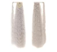 Estensione coda di cavallo riccia in da 85 cm - Perfetta for la permanente al mais(Black15)