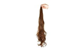 Estensione coda di cavallo Tipo di avvolgimento flessibile Capelli ondulati lunghi Bacchetta magica Coda di cavallo alta Estensione dei capelli soffici Parrucca sintetica Coda di cavallo da 32 pollici