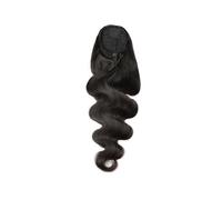 Estensione coda di Ponytail Extension Human Hair Clip in Pony Tail Extensions for Black Women Natural Looking HairPieces Body Wave（10-26 Inch）(22inches)