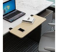 Estensione da scrivania, Vassoio per tastiera pieghevole, design ergonomico, estensione della scrivania senza perforazione, facile da montare, morsetto sul bracciolo del computer per scrivania, adatto