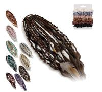 Estensione Dei Capelli Boho Dreadlock Con Perline E Conchiglie For Capelli, Coda Di Cavallo Elasticizzata, Personalità Confortevole For Le Vacanze O Il Tempo Libero Quotidiano(C)