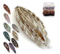 Estensione Dei Capelli Boho Dreadlock Con Perline E Conchiglie For Capelli, Coda Di Cavallo Elasticizzata, Personalità Confortevole For Le Vacanze O Il Tempo Libero Quotidiano(B)