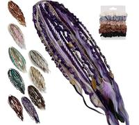 Estensione Dei Capelli Boho Dreadlock Con Perline E Conchiglie For Capelli, Coda Di Cavallo Elasticizzata, Personalità Confortevole For Le Vacanze O Il Tempo Libero Quotidiano(H)