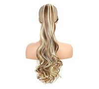 Estensione Dei Capelli Coda Di Cavallo Ondulata Da Donna Estensione Sintetica Dei Capelli Con Clip Ad Artiglio Lungo Ondulato Parrucca A Coda Di Cavallo In Fibra Resistente Al Calore F6-613 22INCHES