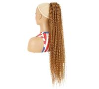 Estensione dei capelli coda di cavallo riccia lunga da 32 pollici, estensioni sintetiche dei capelli con coda di cavallo con clip e coulisse for le donne per l'uso quotidiano(27)