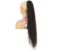 Estensione dei capelli coda di cavallo riccia lunga da 32 pollici, estensioni sintetiche dei capelli con coda di cavallo con clip e coulisse for le donne per l'uso quotidiano(4)