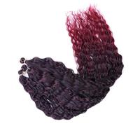 Estensione Dei Capelli Intrecciati Ondulati Ondulati Dell'onda Dell'oceano Dei Capelli Dell'uncinetto Della Massa Dei Capelli Di Torsione Dell'onda Profonda Lunga Da 32 Pollici