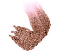 Estensione Dei Capelli Intrecciati Ondulati Ondulati Dell'onda Dell'oceano Dei Capelli Dell'uncinetto Della Massa Dei Capelli Di Torsione Dell'onda Profonda Lunga Da 32 Pollici
